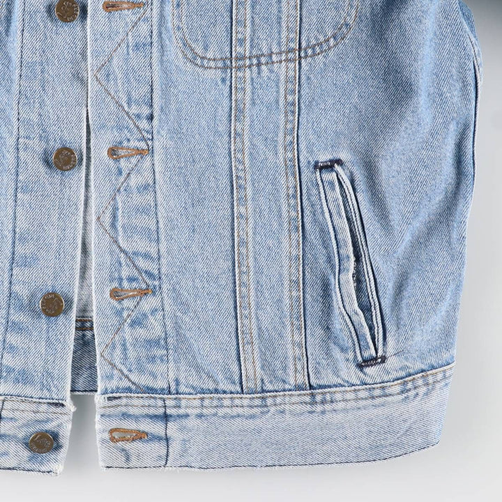 Vintage Lee denim jacket from the 1980'S to 1990s, made in the USA, size L, men's. cotton blue type Vintage Second Hand