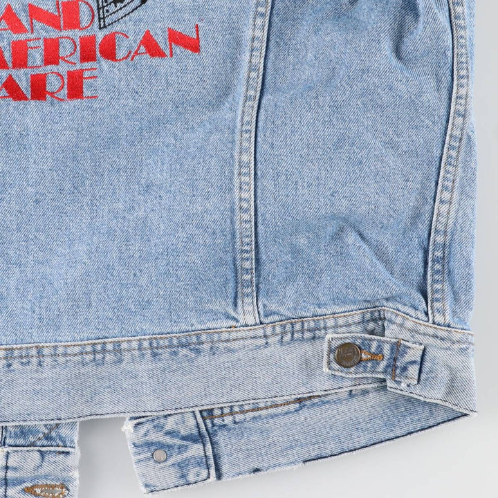 Vintage Lee denim jacket from the 1980'S to 1990s, made in the USA, size L, men's. cotton blue type Vintage Second Hand