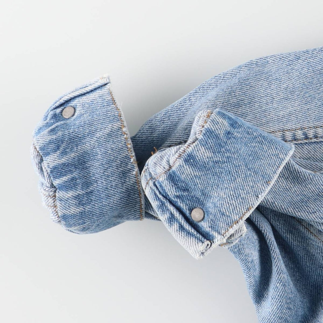 Vintage Lee denim jacket from the 1980'S to 1990s, made in the USA, size L, men's. cotton blue type Vintage Second Hand