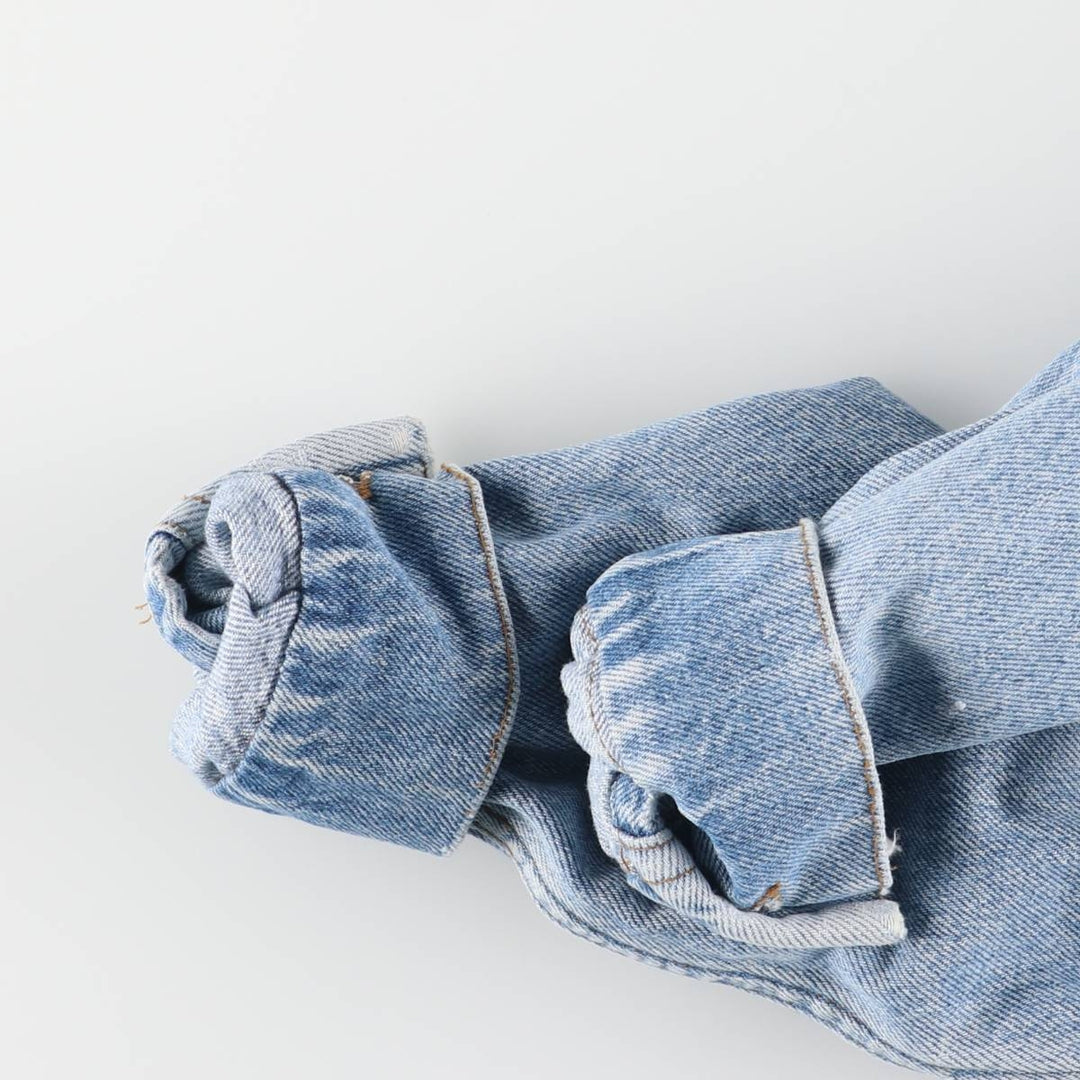 Vintage Lee denim jacket from the 1980'S to 1990s, made in the USA, size L, men's. cotton blue type Vintage Second Hand