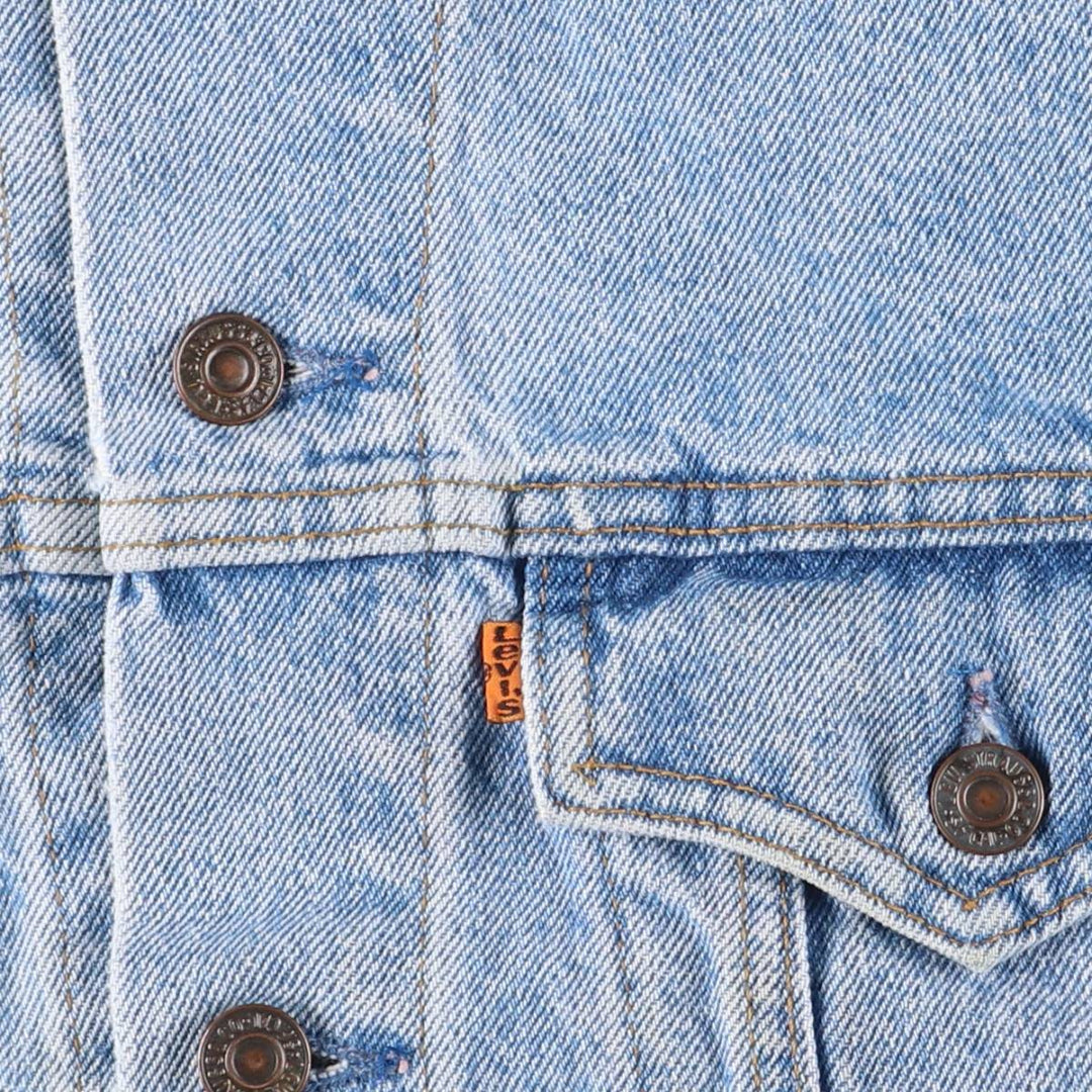 Levi's 75505-0212 Orange Tab Denim Jacket, Men's Size Medium unclear blue type Vintage Second Hand