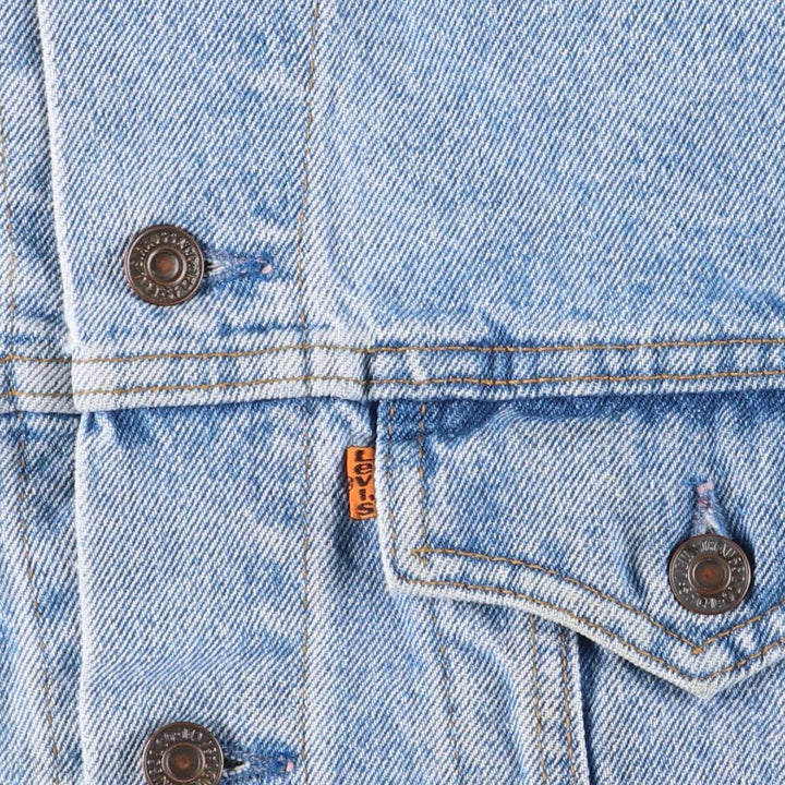 Levi's 75505-0212 Orange Tab Denim Jacket, Men's Size Medium unclear blue type Vintage Second Hand