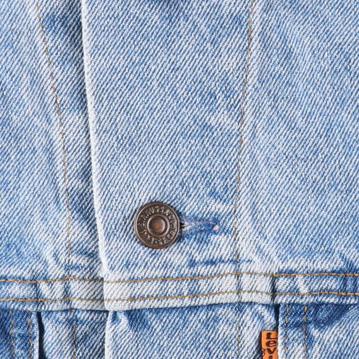 Levi's 75505-0212 Orange Tab Denim Jacket, Men's Size Medium unclear blue type Vintage Second Hand