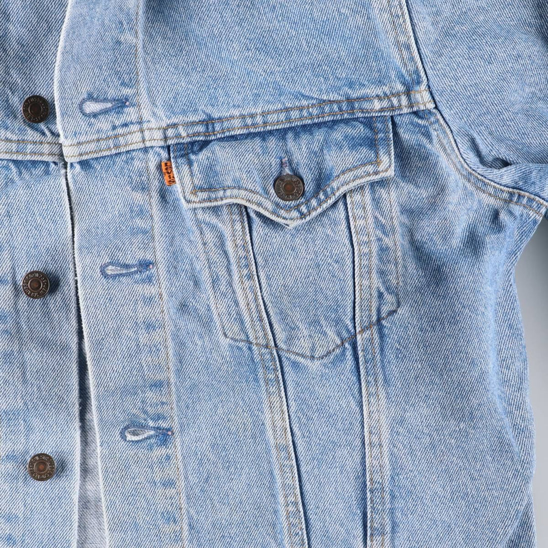 Levi's 75505-0212 Orange Tab Denim Jacket, Men's Size Medium unclear blue type Vintage Second Hand