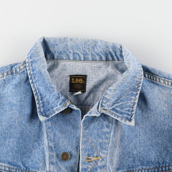 Vintage Lee denim jacket, made in Canada, size L, men's size L unclear blue type Vintage Second Hand
