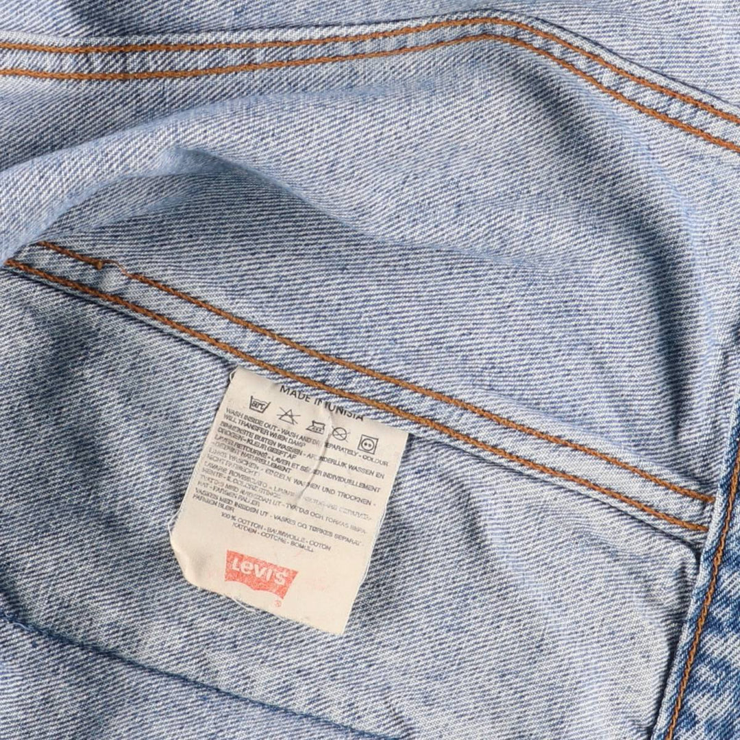 Vintage 80s-90'S Levi's 70503-0214 denim jacket, men's size M cotton blue type Vintage Second Hand