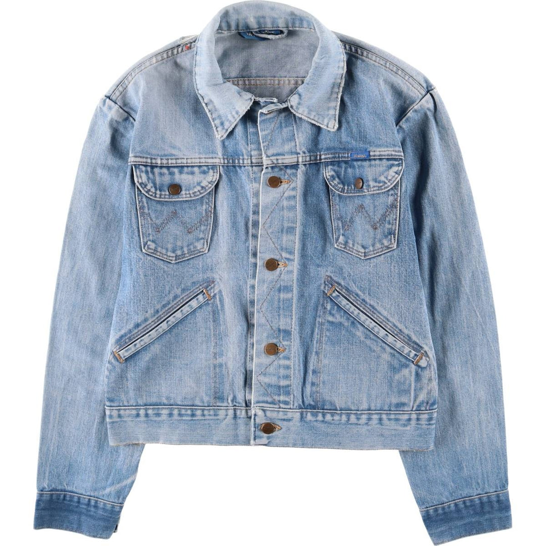 Wrangler denim jacket, men's size M cotton blue type Vintage Second Hand
