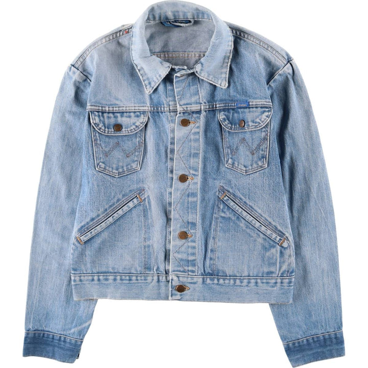 Wrangler denim jacket, men's size M cotton blue type Vintage Second Hand