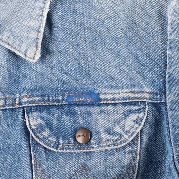 Wrangler denim jacket, men's size M cotton blue type Vintage Second Hand