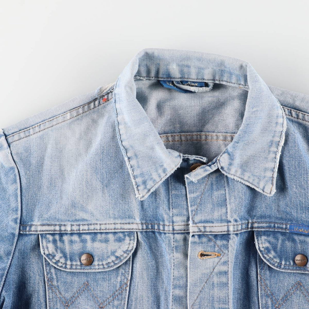 Wrangler denim jacket, men's size M cotton blue type Vintage Second Hand