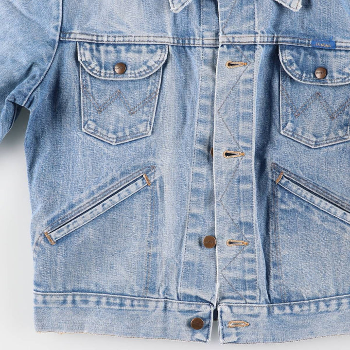 Wrangler denim jacket, men's size M cotton blue type Vintage Second Hand