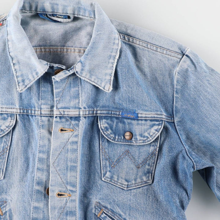 Wrangler denim jacket, men's size M cotton blue type Vintage Second Hand
