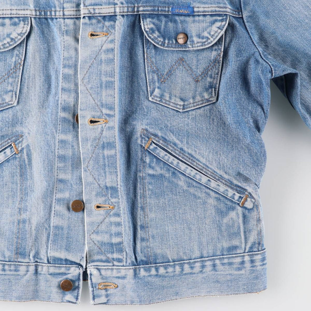 Wrangler denim jacket, men's size M cotton blue type Vintage Second Hand