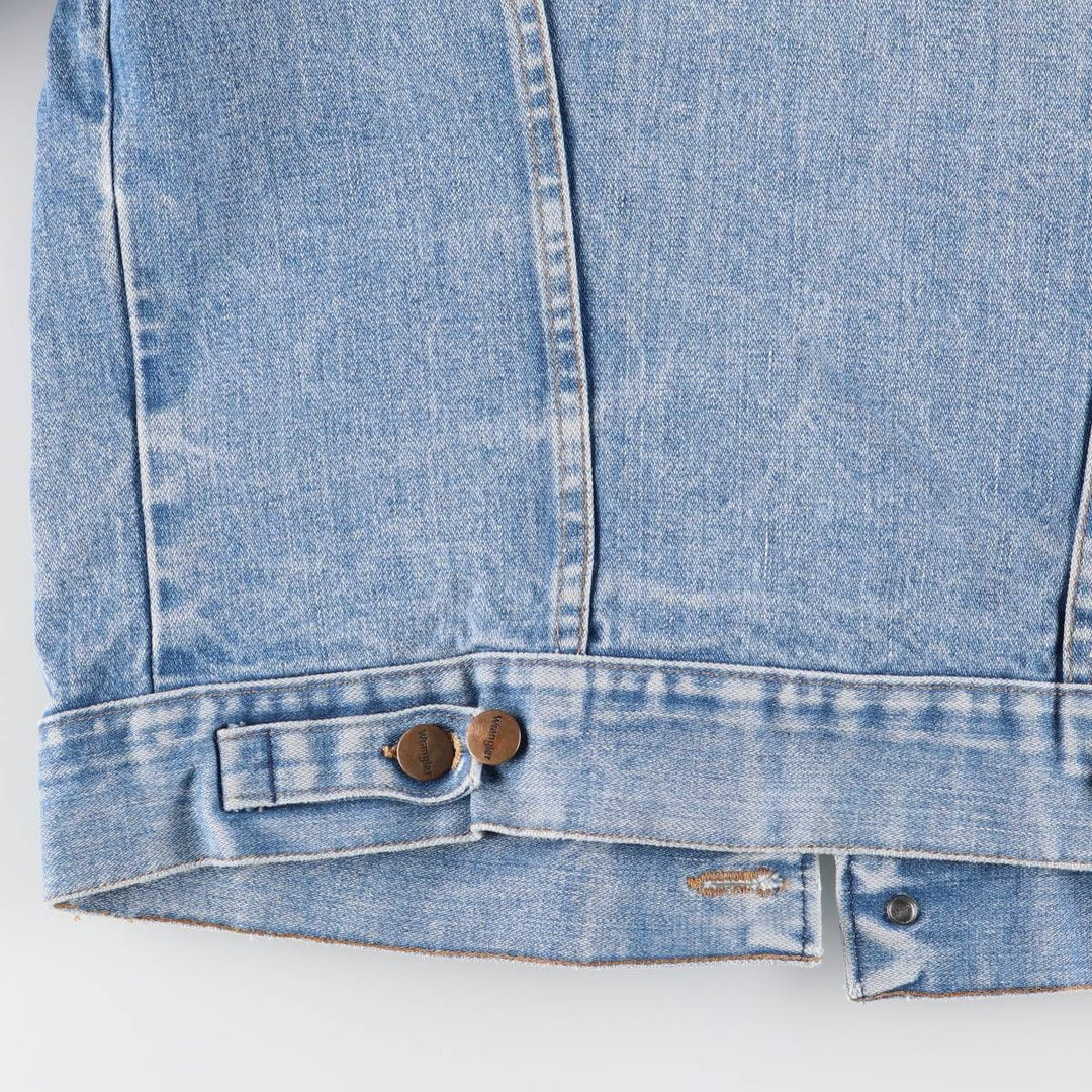 Wrangler denim jacket, men's size M cotton blue type Vintage Second Hand