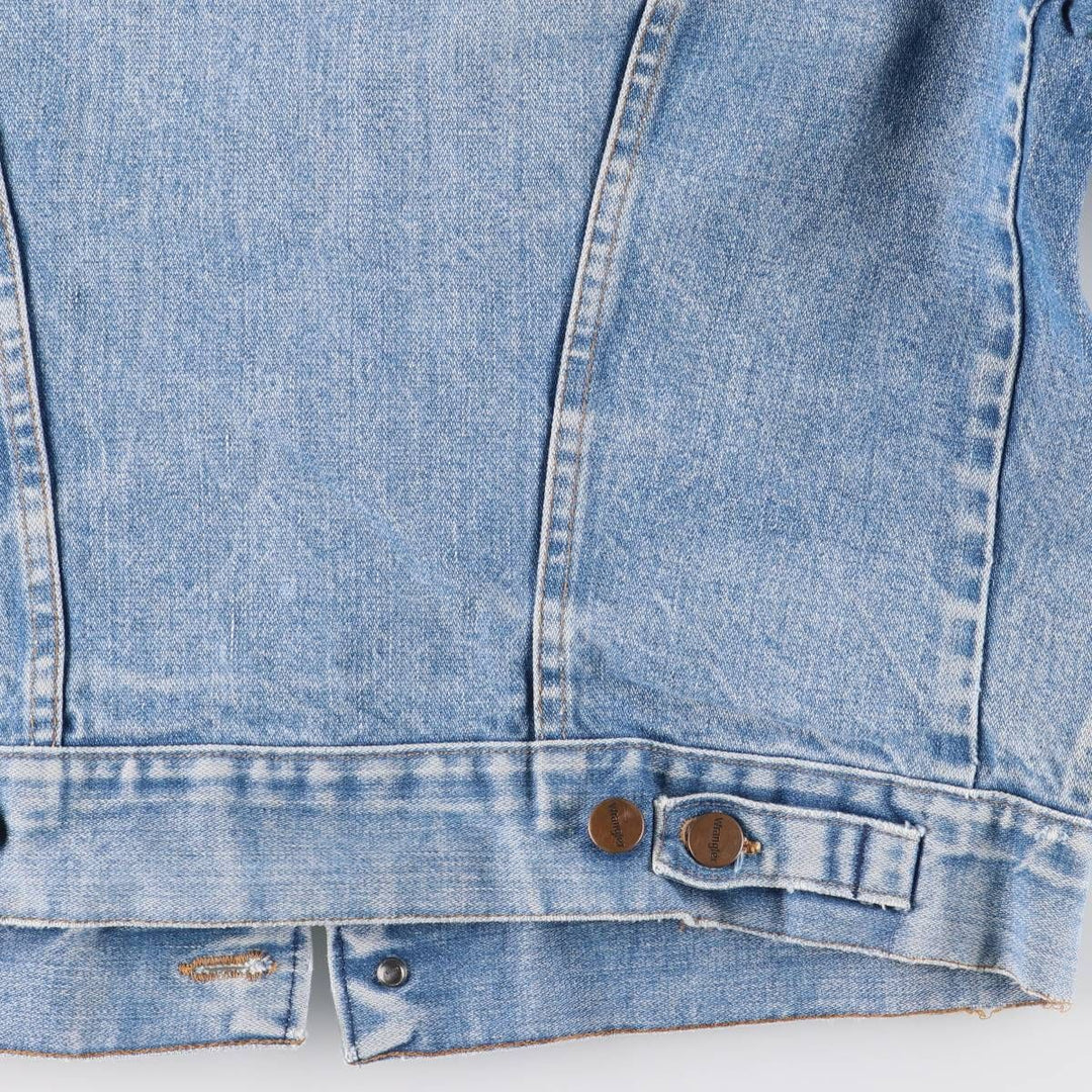 Wrangler denim jacket, men's size M cotton blue type Vintage Second Hand