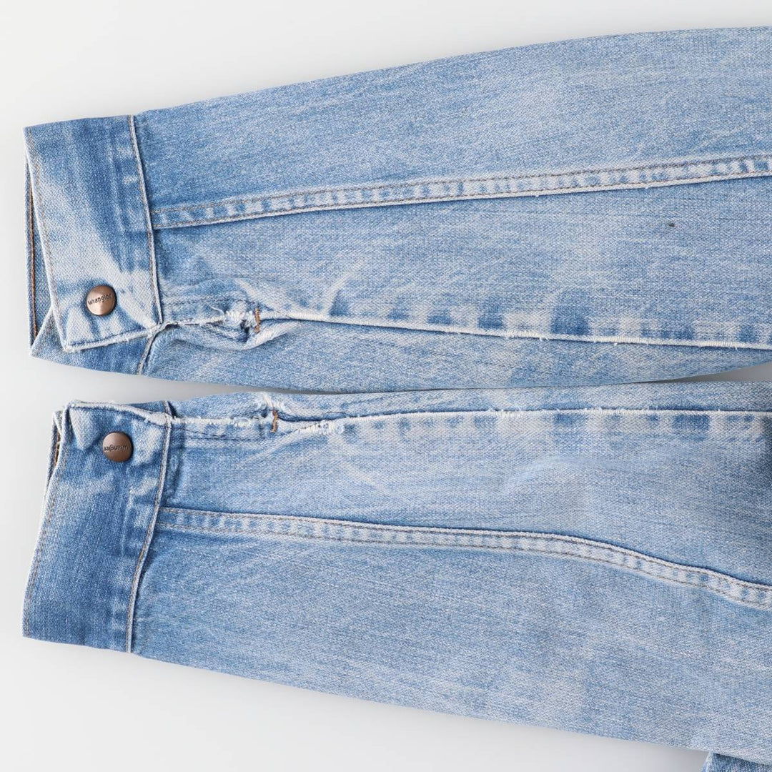 Wrangler denim jacket, men's size M cotton blue type Vintage Second Hand