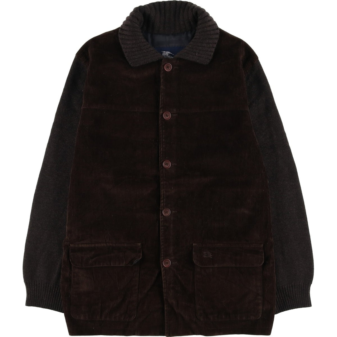 Burberry's BURBERRY LONDON corduroy wool jacket, men's size S Merino wool brown type Vintage Second Hand