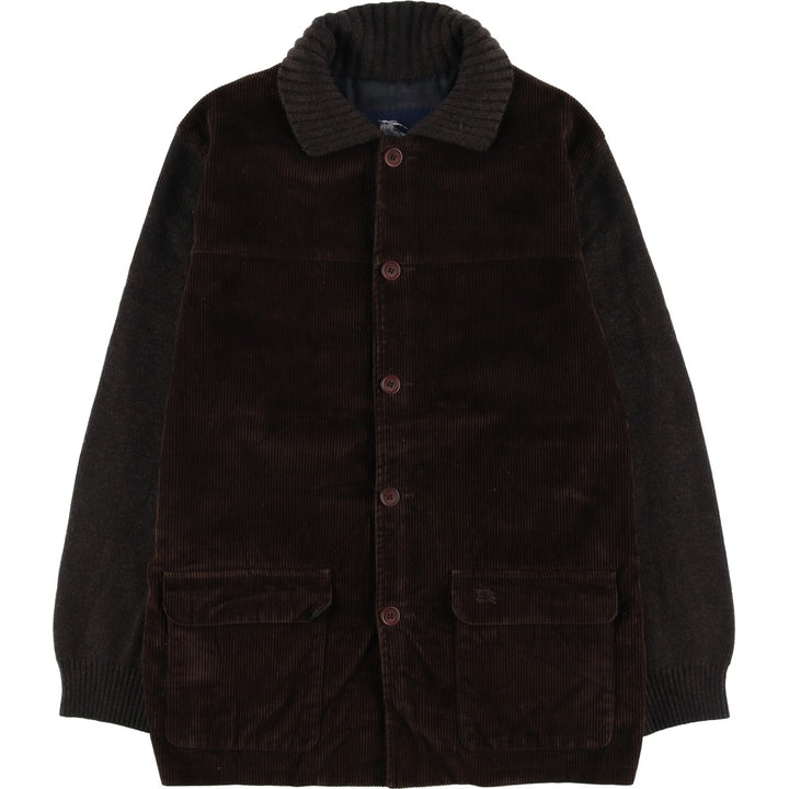Burberry's BURBERRY LONDON corduroy wool jacket, men's size S Merino wool brown type Vintage Second Hand