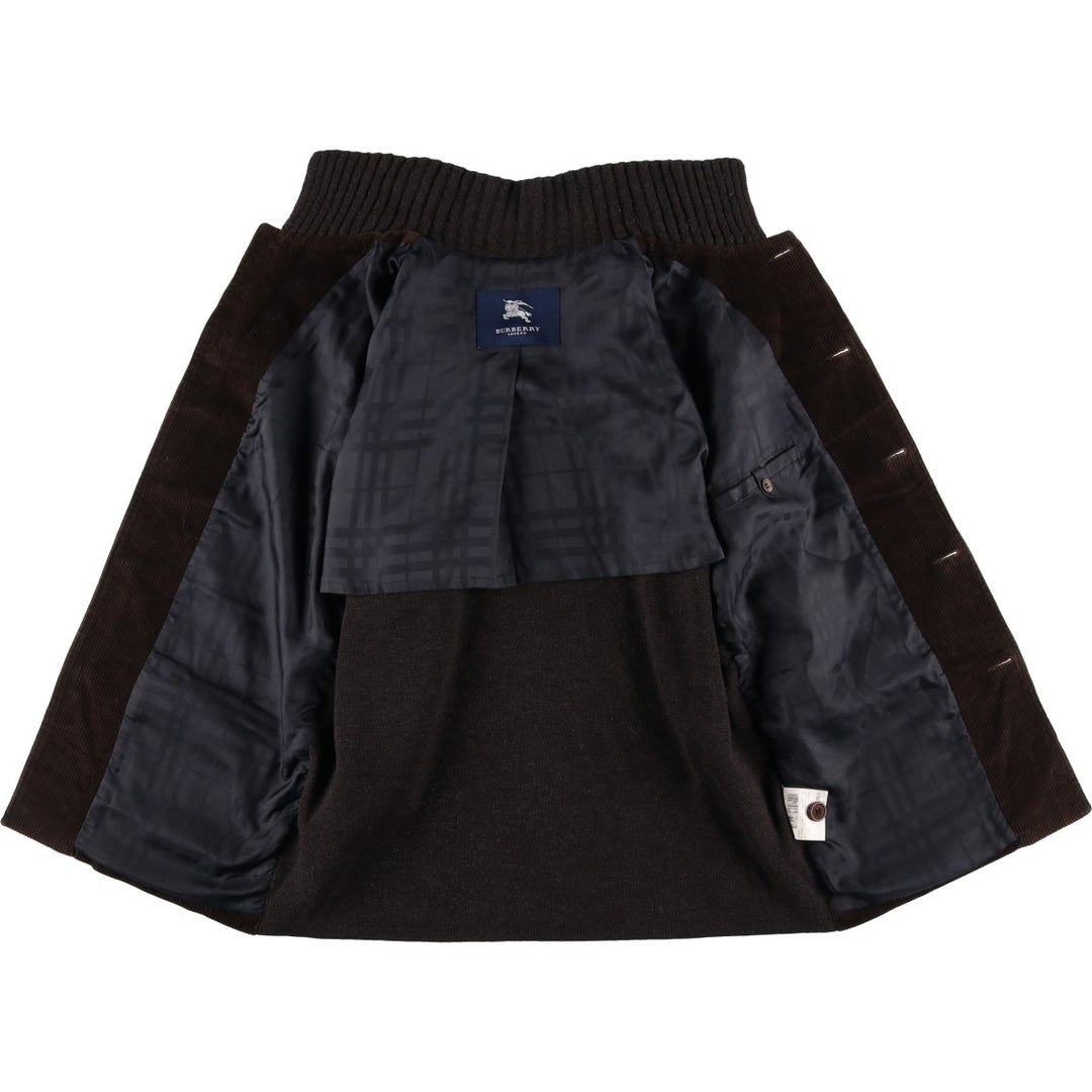 Burberry's BURBERRY LONDON corduroy wool jacket, men's size S Merino wool brown type Vintage Second Hand