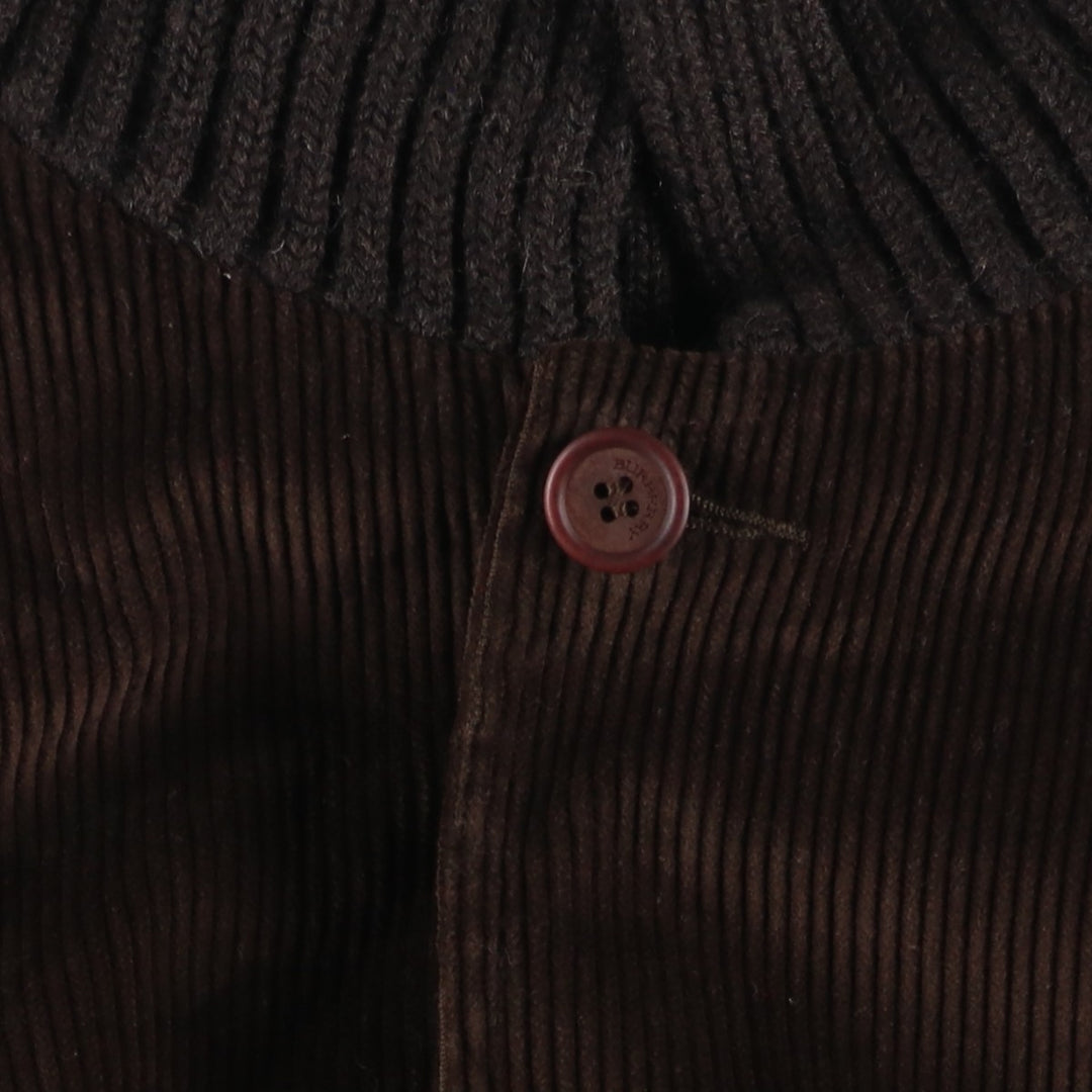 Burberry's BURBERRY LONDON corduroy wool jacket, men's size S Merino wool brown type Vintage Second Hand