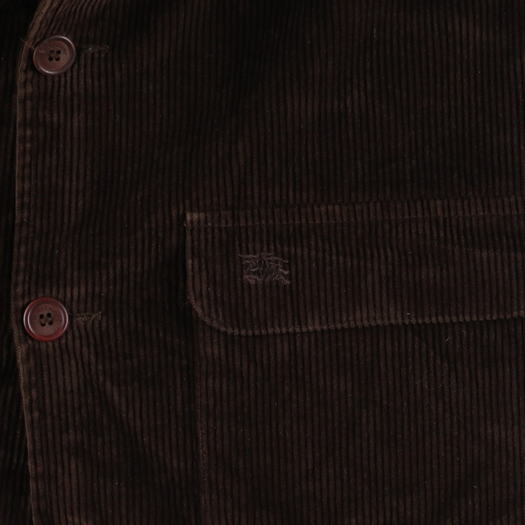 Burberry's BURBERRY LONDON corduroy wool jacket, men's size S Merino wool brown type Vintage Second Hand