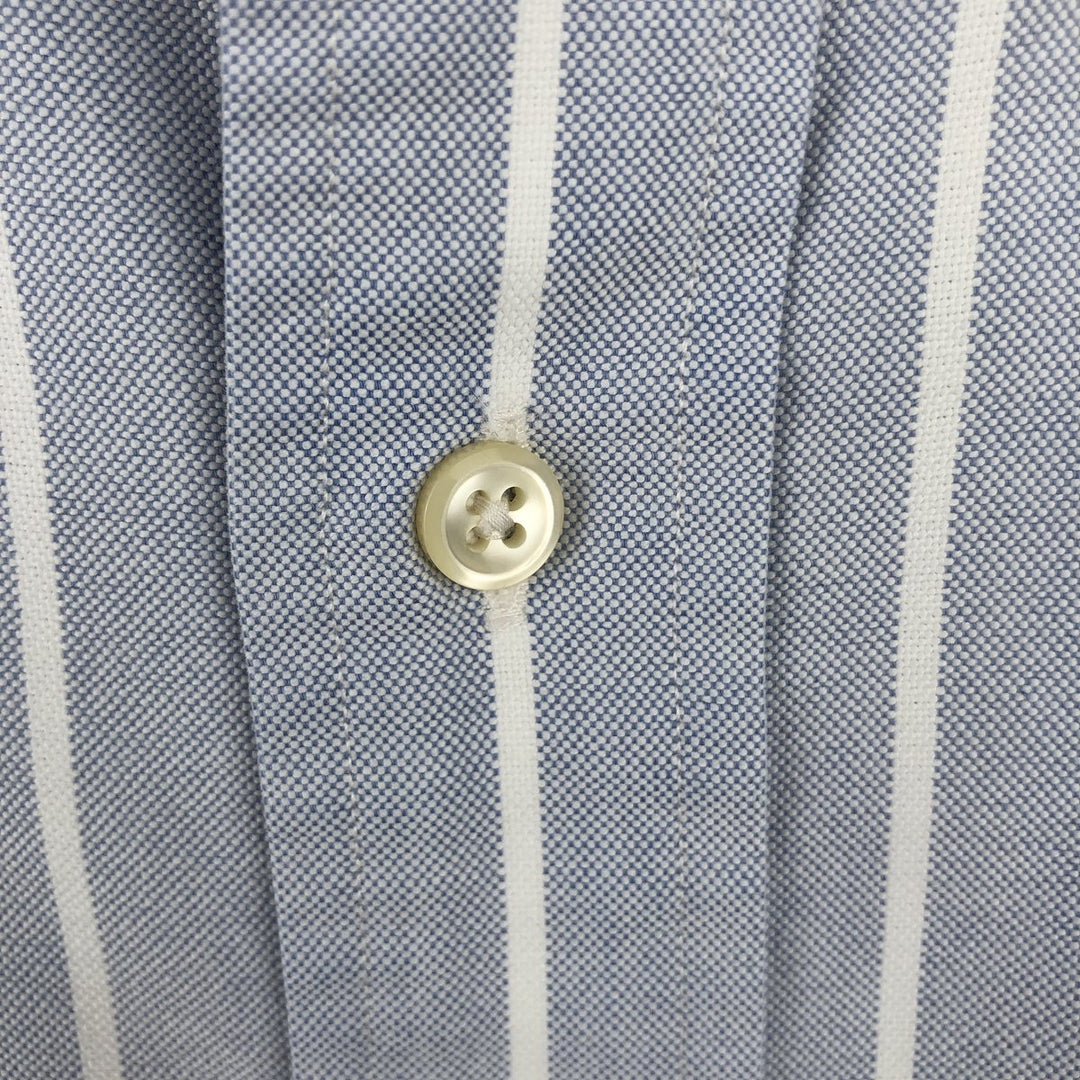 Ralph Lauren YARMOUTH Long Sleeve Button-Down Striped Shirt, Men's XL cotton white type Vintage Second Hand