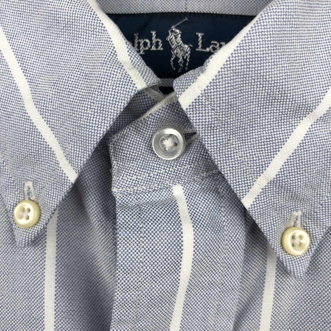 Ralph Lauren YARMOUTH Long Sleeve Button-Down Striped Shirt, Men's XL cotton white type Vintage Second Hand