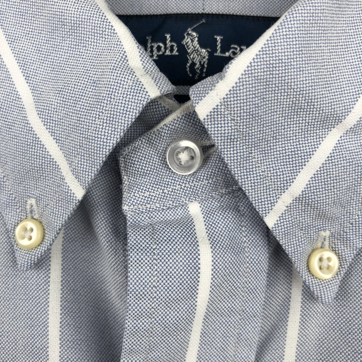 Ralph Lauren YARMOUTH Long Sleeve Button-Down Striped Shirt, Men's XL cotton white type Vintage Second Hand