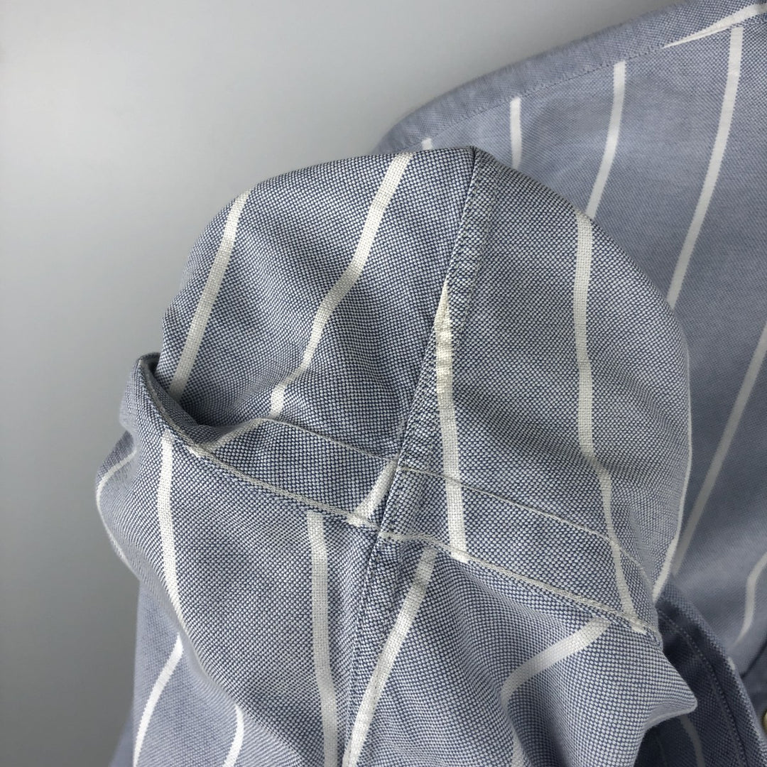 Ralph Lauren YARMOUTH Long Sleeve Button-Down Striped Shirt, Men's XL cotton white type Vintage Second Hand