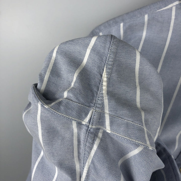 Ralph Lauren YARMOUTH Long Sleeve Button-Down Striped Shirt, Men's XL cotton white type Vintage Second Hand