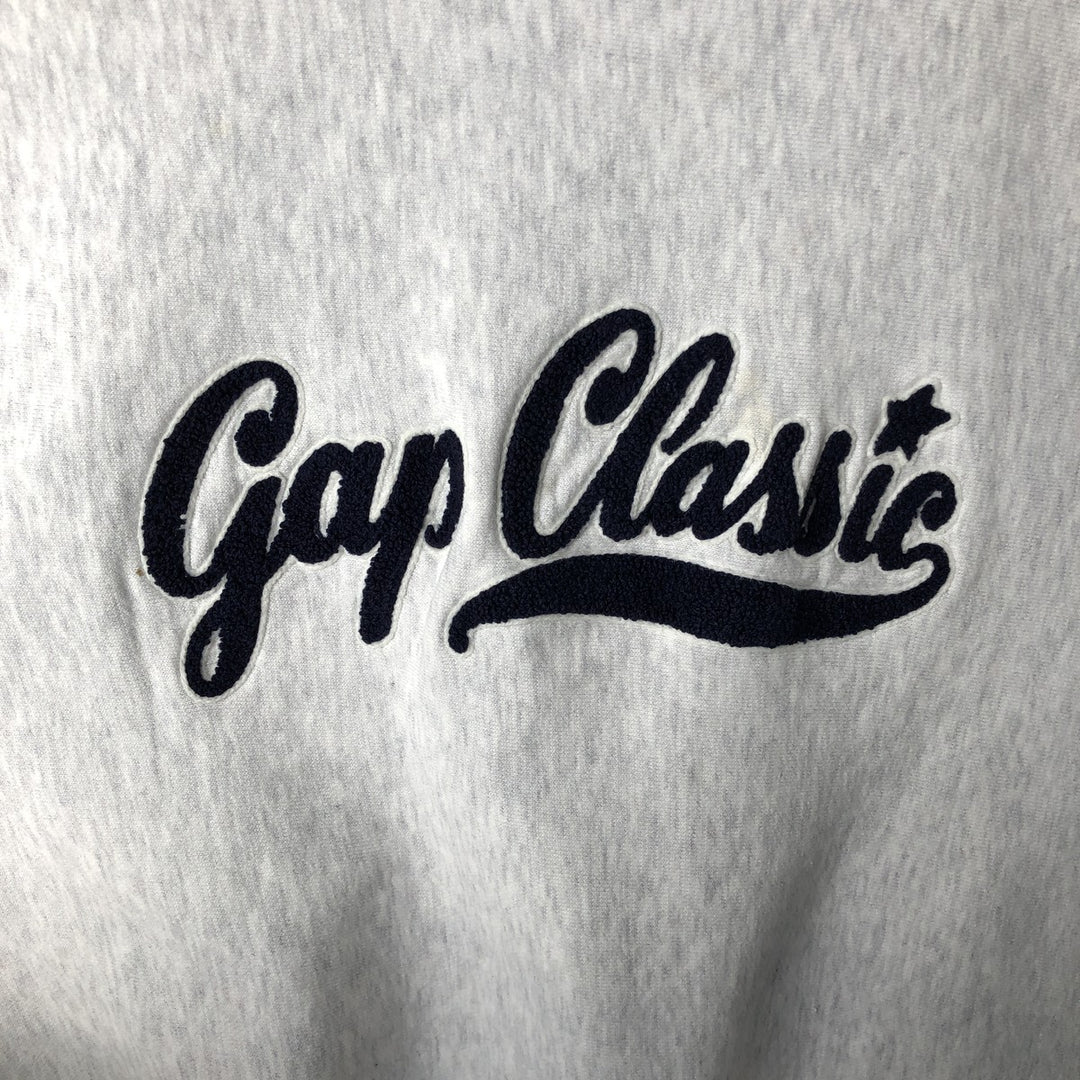 90'S GAP Old Gap Logo Sweatshirt Trainer Men's L Size Vintage cotton gray type Vintage Second Hand