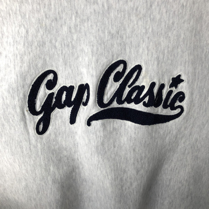 90'S GAP Old Gap Logo Sweatshirt Trainer Men's L Size Vintage cotton gray type Vintage Second Hand