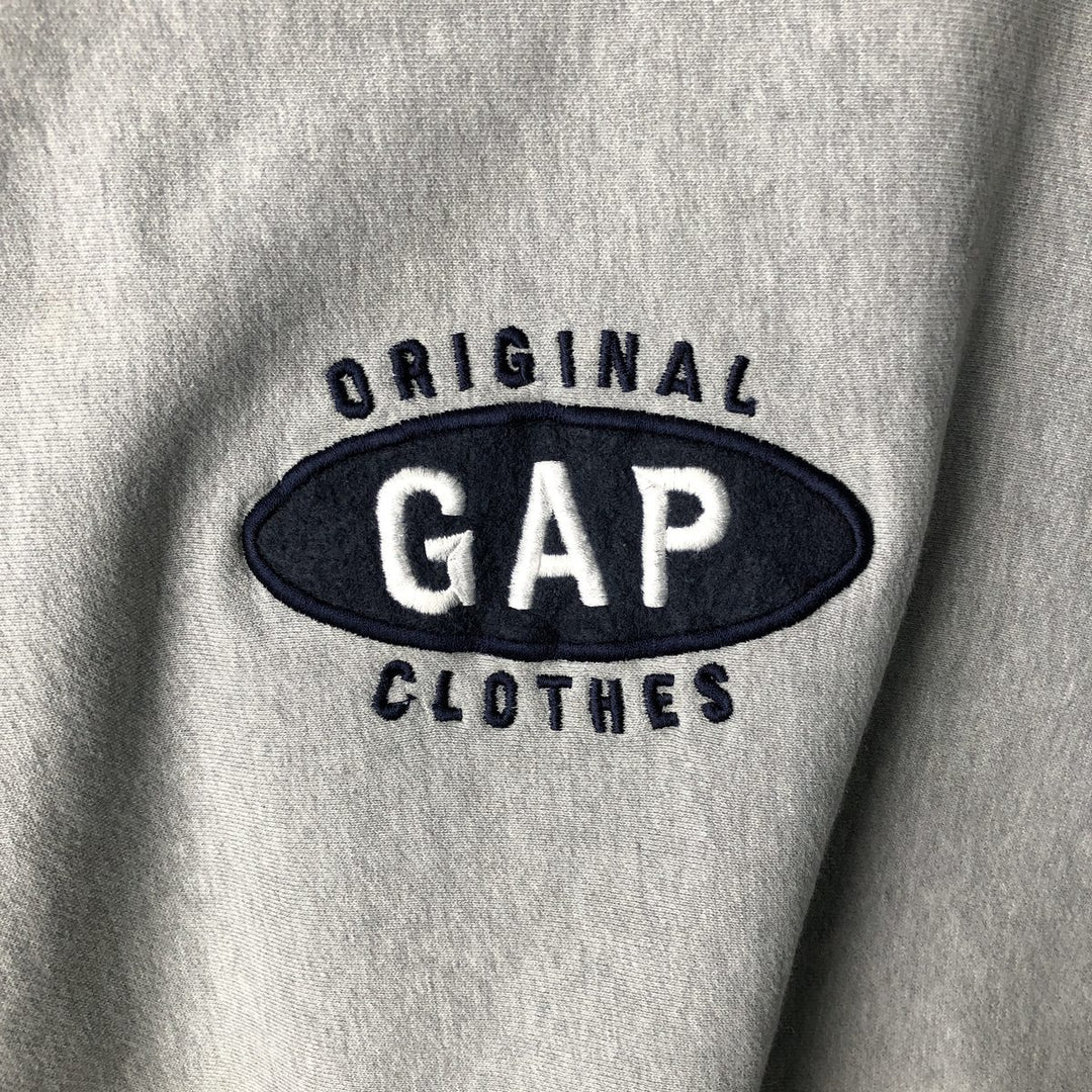 Vintage 90'S GAP logo sweatshirt, men's size XL. cotton gray type Vintage Second Hand