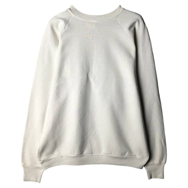 Vintage 1980'S Guess by Georges Marciano logo sweatshirt, made in the USA, size L, men's unclear white type Vintage Second Hand