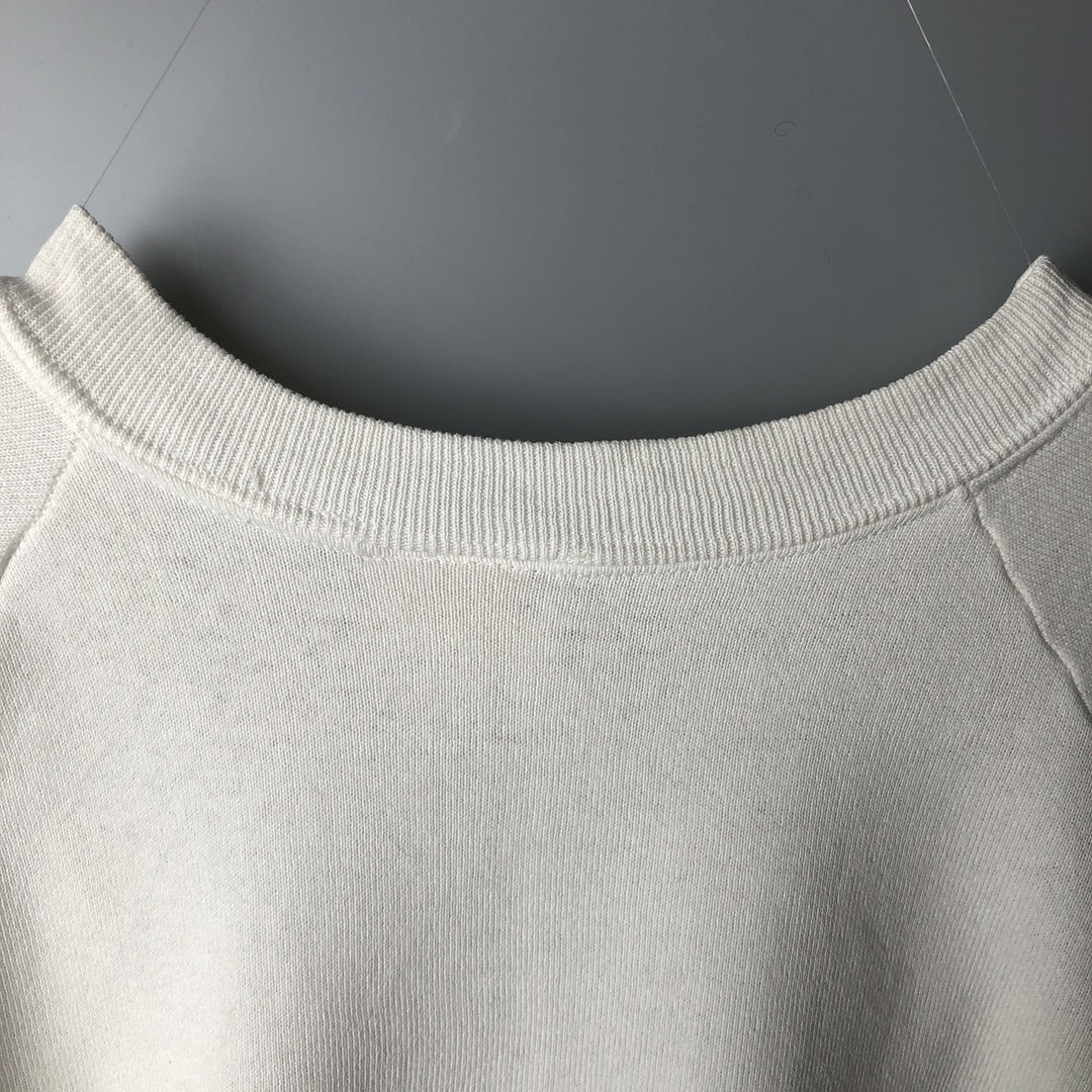Vintage 1980'S Guess by Georges Marciano logo sweatshirt, made in the USA, size L, men's unclear white type Vintage Second Hand
