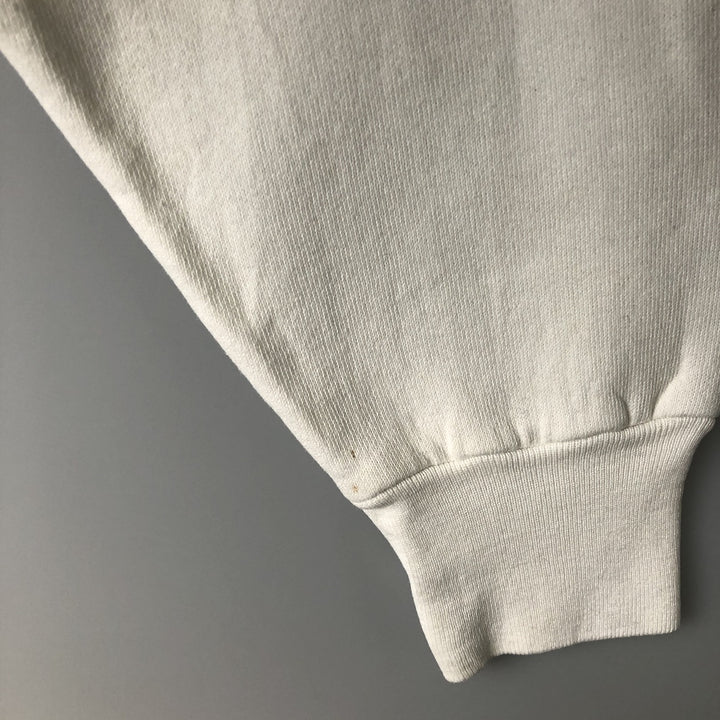 Vintage 1980'S Guess by Georges Marciano logo sweatshirt, made in the USA, size L, men's unclear white type Vintage Second Hand