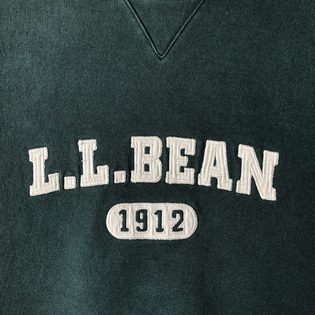 LLBean logo sweatshirt, men's size XL cotton Green type dark green Vintage Second Hand