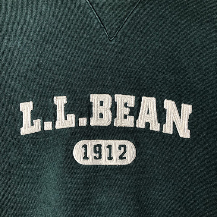 LLBean logo sweatshirt, men's size XL cotton Green type dark green Vintage Second Hand