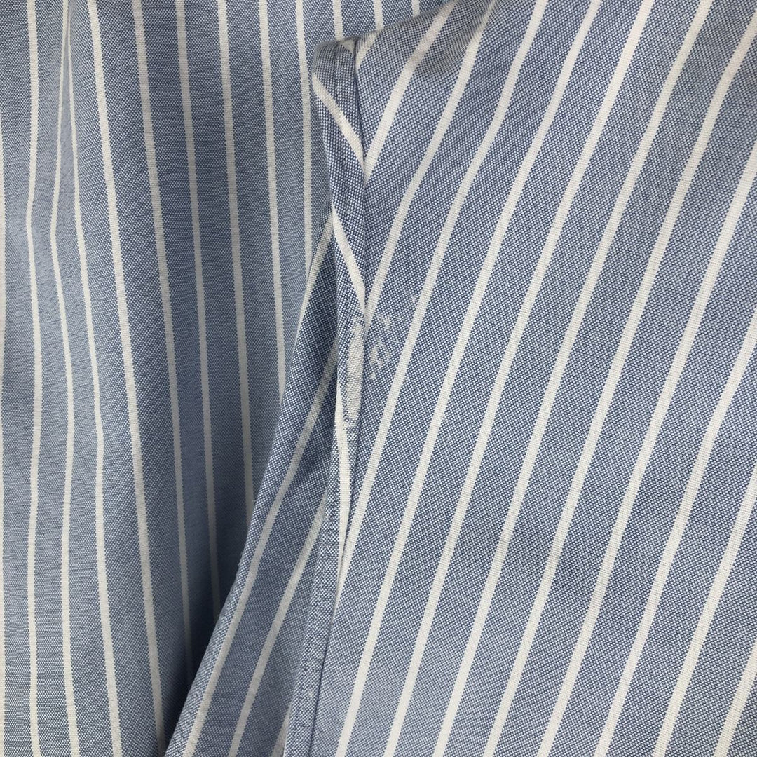 Ralph Lauren Classic Fit Long Sleeve Button Down Striped Shirt, Men's Size L cotton blue type Vintage Second Hand