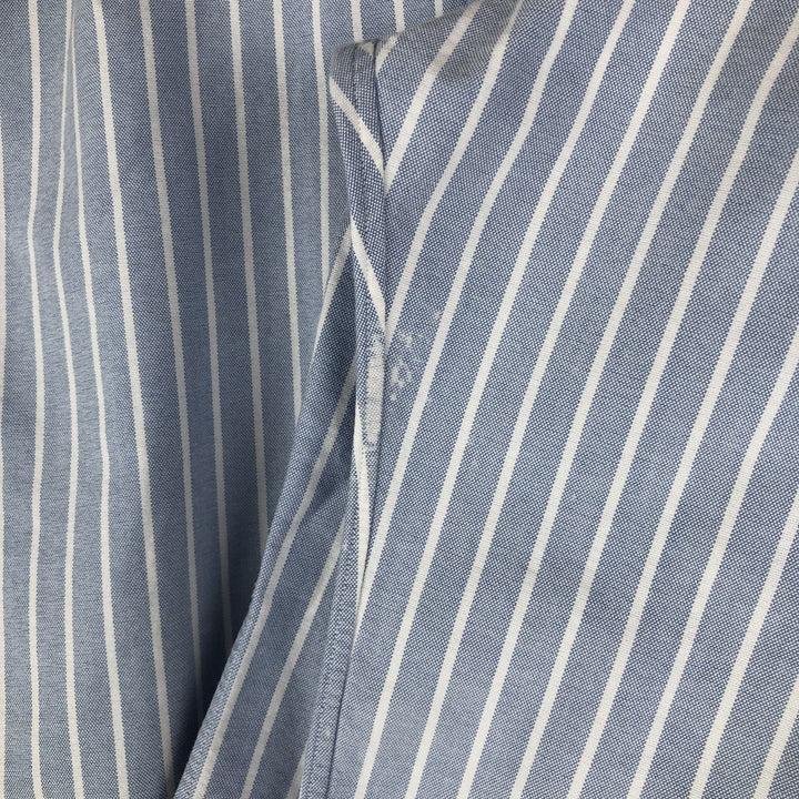 Ralph Lauren Classic Fit Long Sleeve Button Down Striped Shirt, Men's Size L cotton blue type Vintage Second Hand