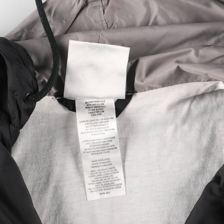 90s-00'S Adidas Half-Zip Hooded Nylon Pullover with Back Logo, Men's Size XL Nylon black type Vintage Second Hand