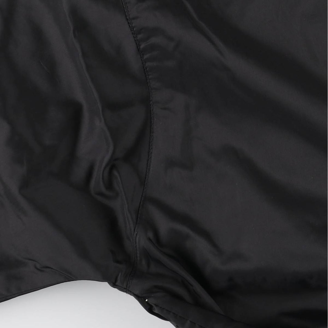 90s-00'S Adidas Half-Zip Hooded Nylon Pullover with Back Logo, Men's Size XL Nylon black type Vintage Second Hand