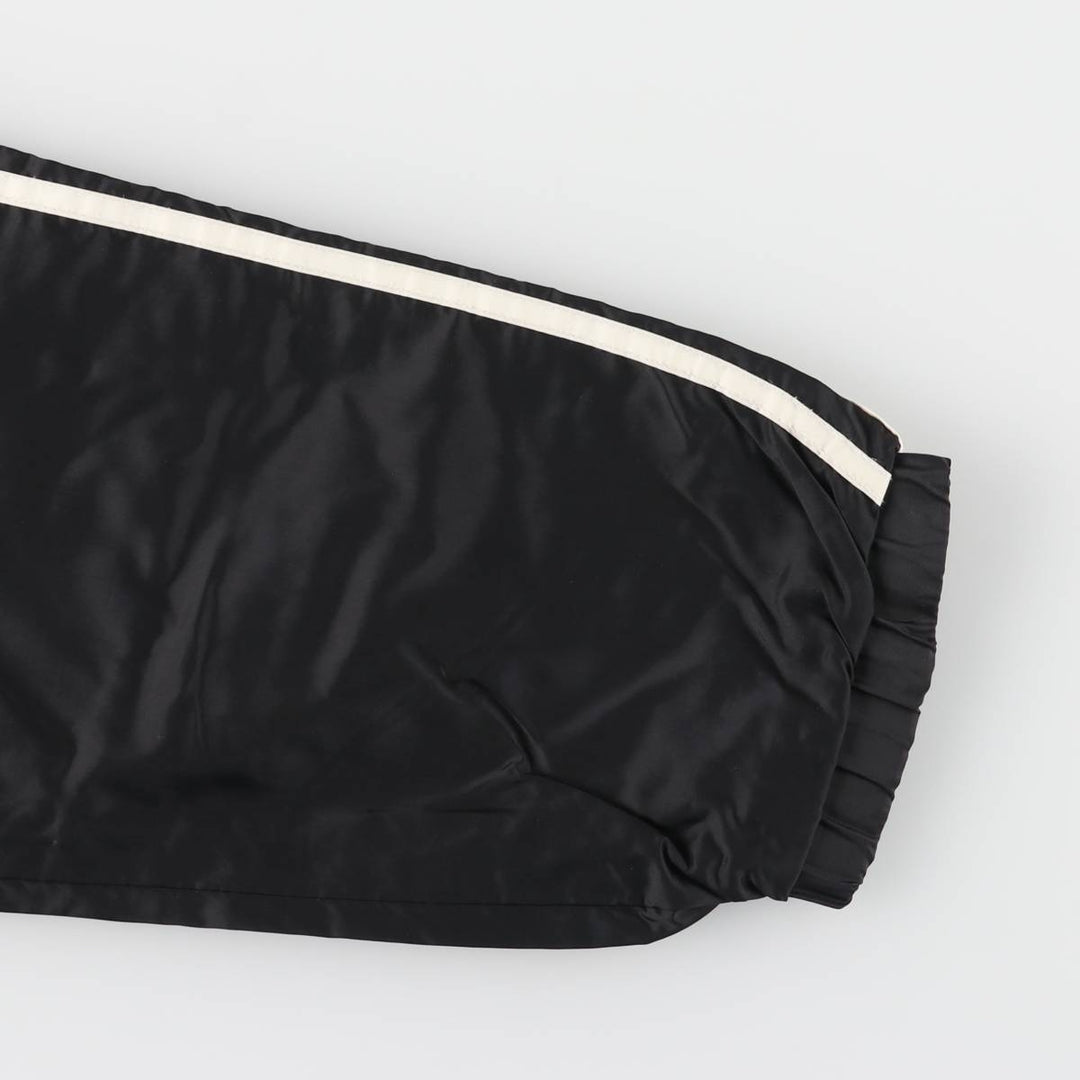 90s-00'S Adidas Half-Zip Hooded Nylon Pullover with Back Logo, Men's Size XL Nylon black type Vintage Second Hand