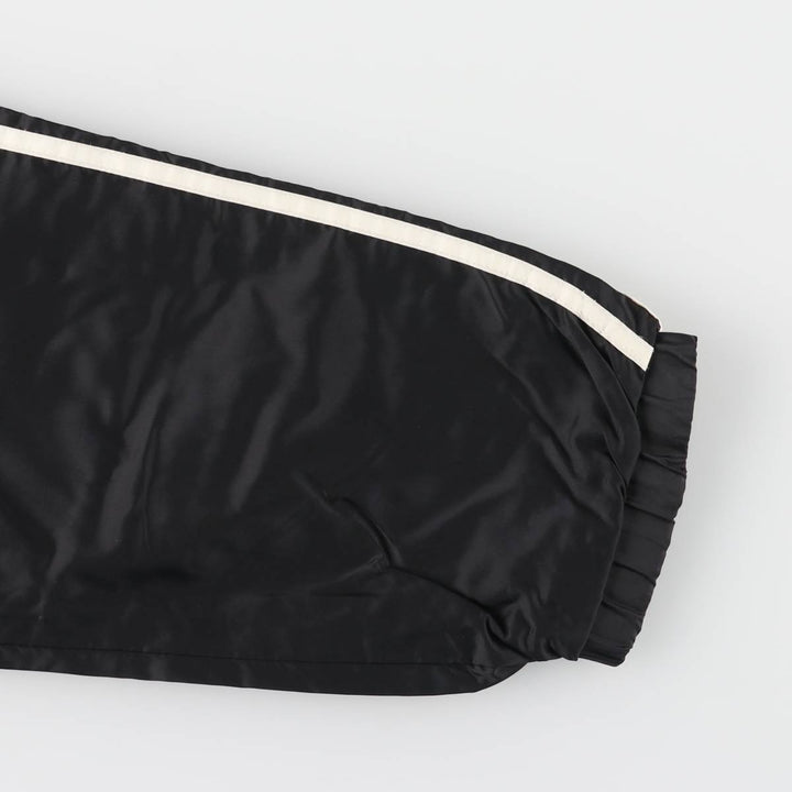 90s-00'S Adidas Half-Zip Hooded Nylon Pullover with Back Logo, Men's Size XL Nylon black type Vintage Second Hand