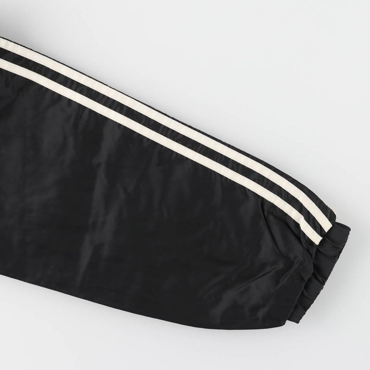 90s-00'S Adidas Half-Zip Hooded Nylon Pullover with Back Logo, Men's Size XL Nylon black type Vintage Second Hand