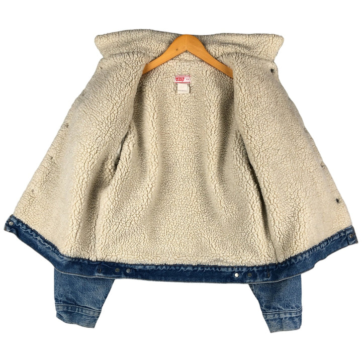 Vintage 1980'S Levi's denim jacket, made in the USA, size L, men's unclear blue type Vintage Second Hand