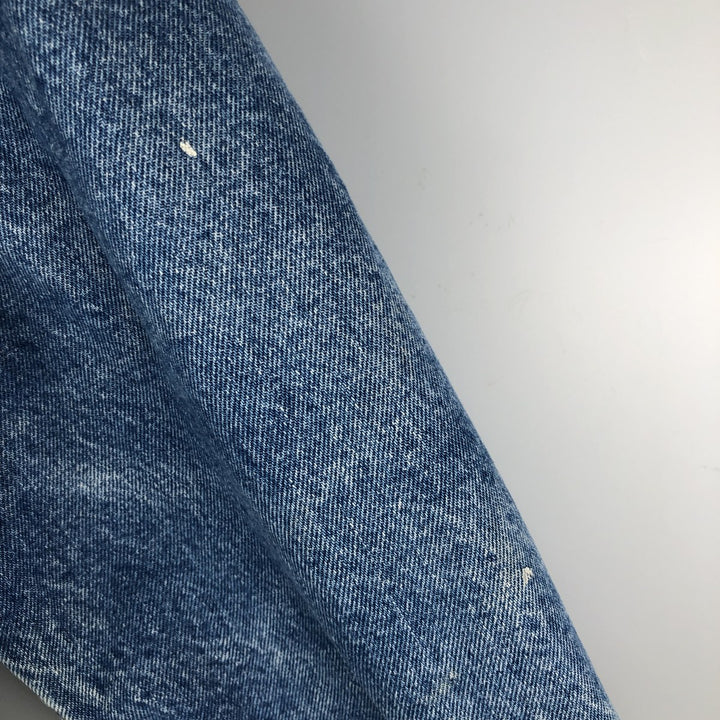 Vintage 1980'S Levi's denim jacket, made in the USA, size L, men's unclear blue type Vintage Second Hand