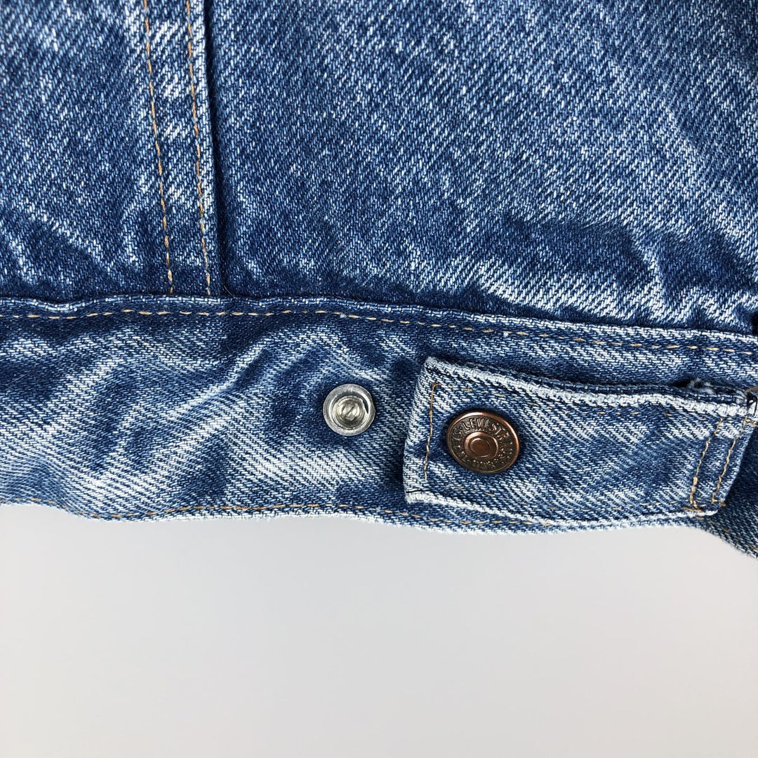 Vintage 1980'S Levi's denim jacket, made in the USA, size L, men's unclear blue type Vintage Second Hand