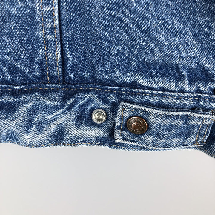 Vintage 1980'S Levi's denim jacket, made in the USA, size L, men's unclear blue type Vintage Second Hand
