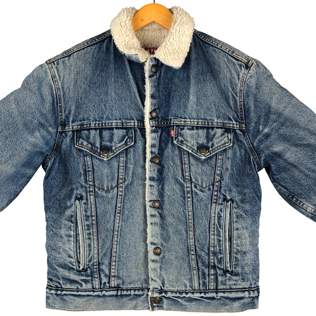 Vintage 1980'S Levi's denim jacket, made in the USA, size M, men's unclear blue type Vintage Second Hand